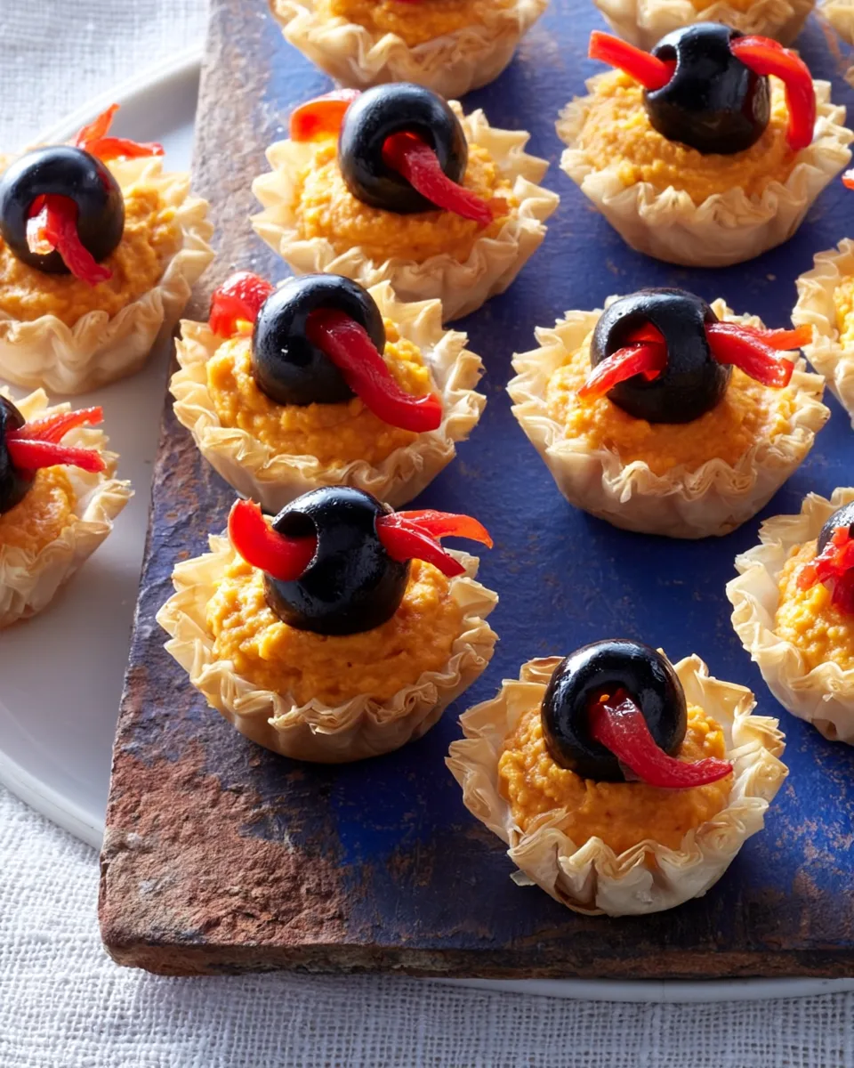 🎃 Slithering Hummus Bites Recipe