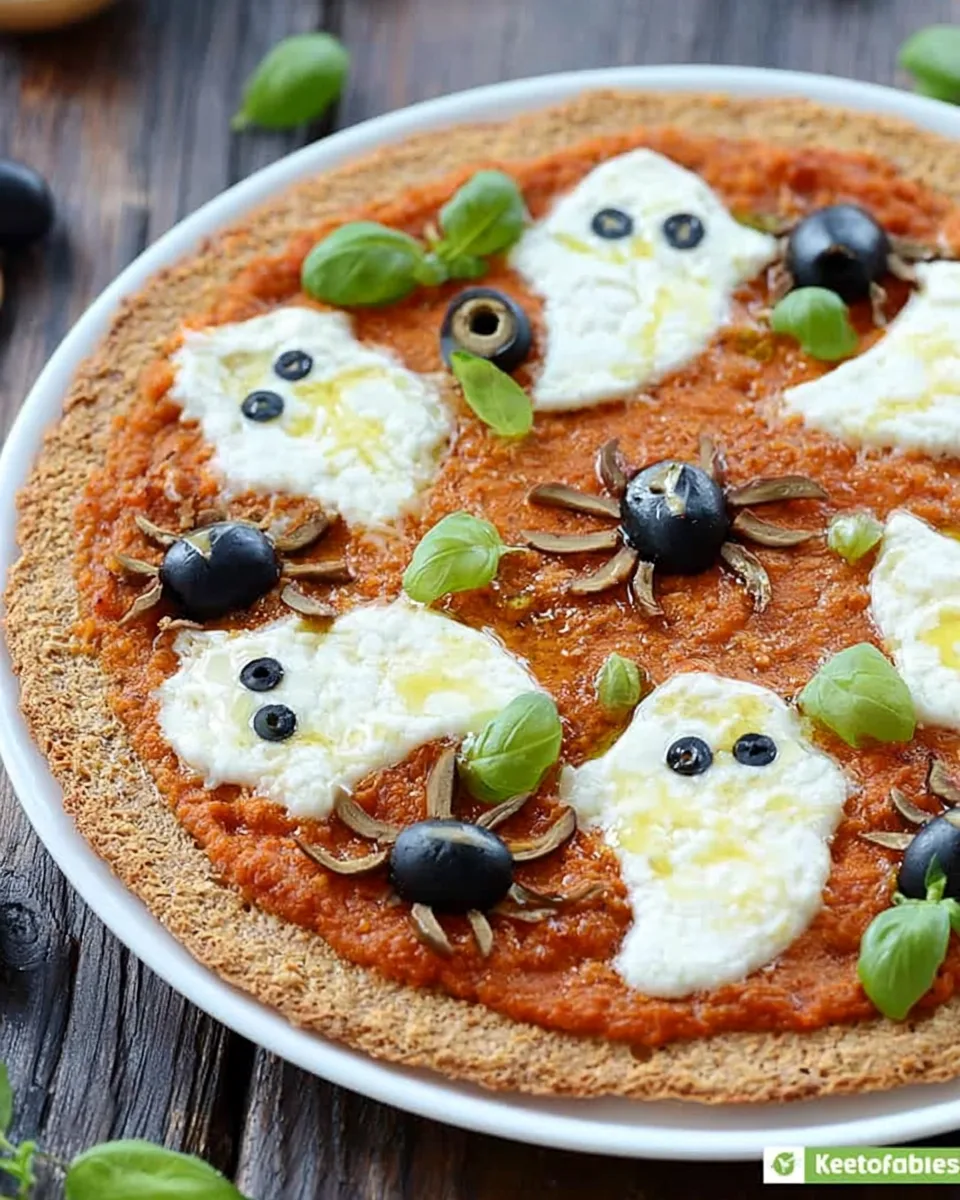 Spooky Halloween Low-Carb Pizza Recipe