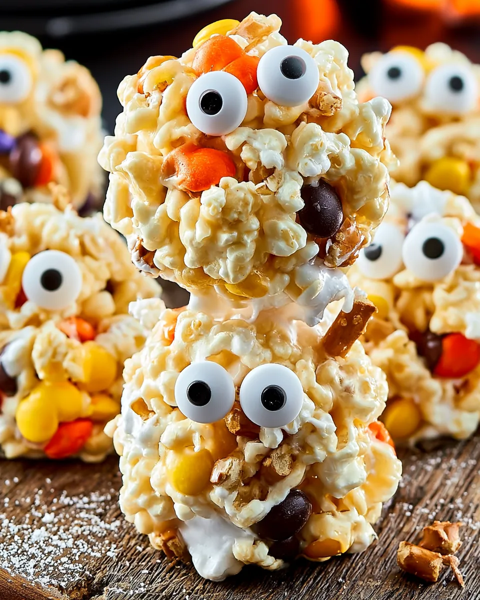 Spooky Sweet & Salty Halloween Popcorn Balls