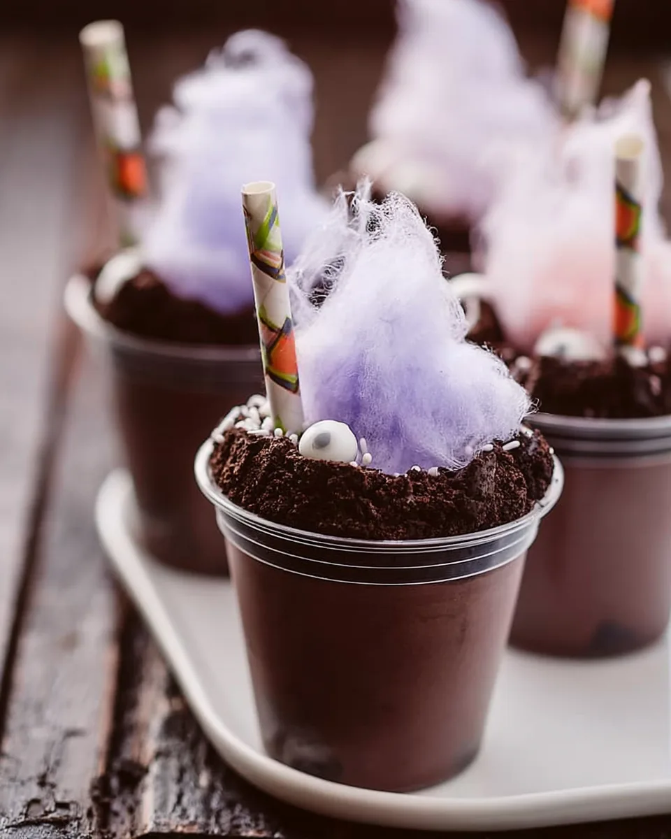 Witch's Brew Pudding Cups Recipe